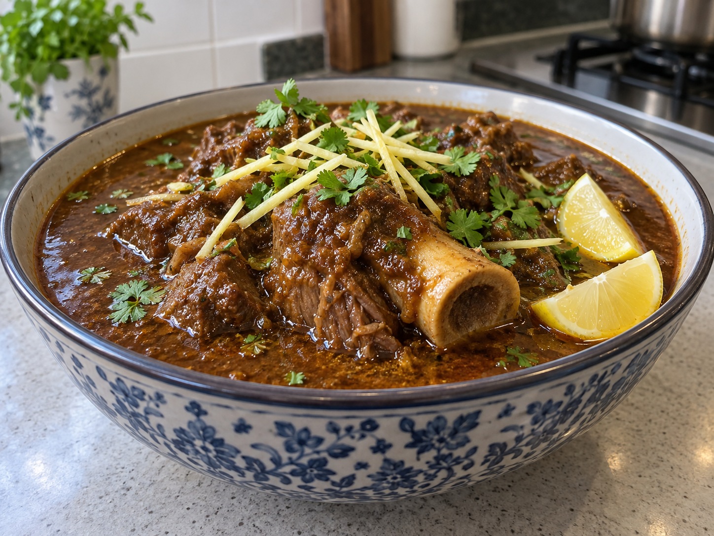 巴基斯坦慢燉牛腱 Nihari — 完成圖