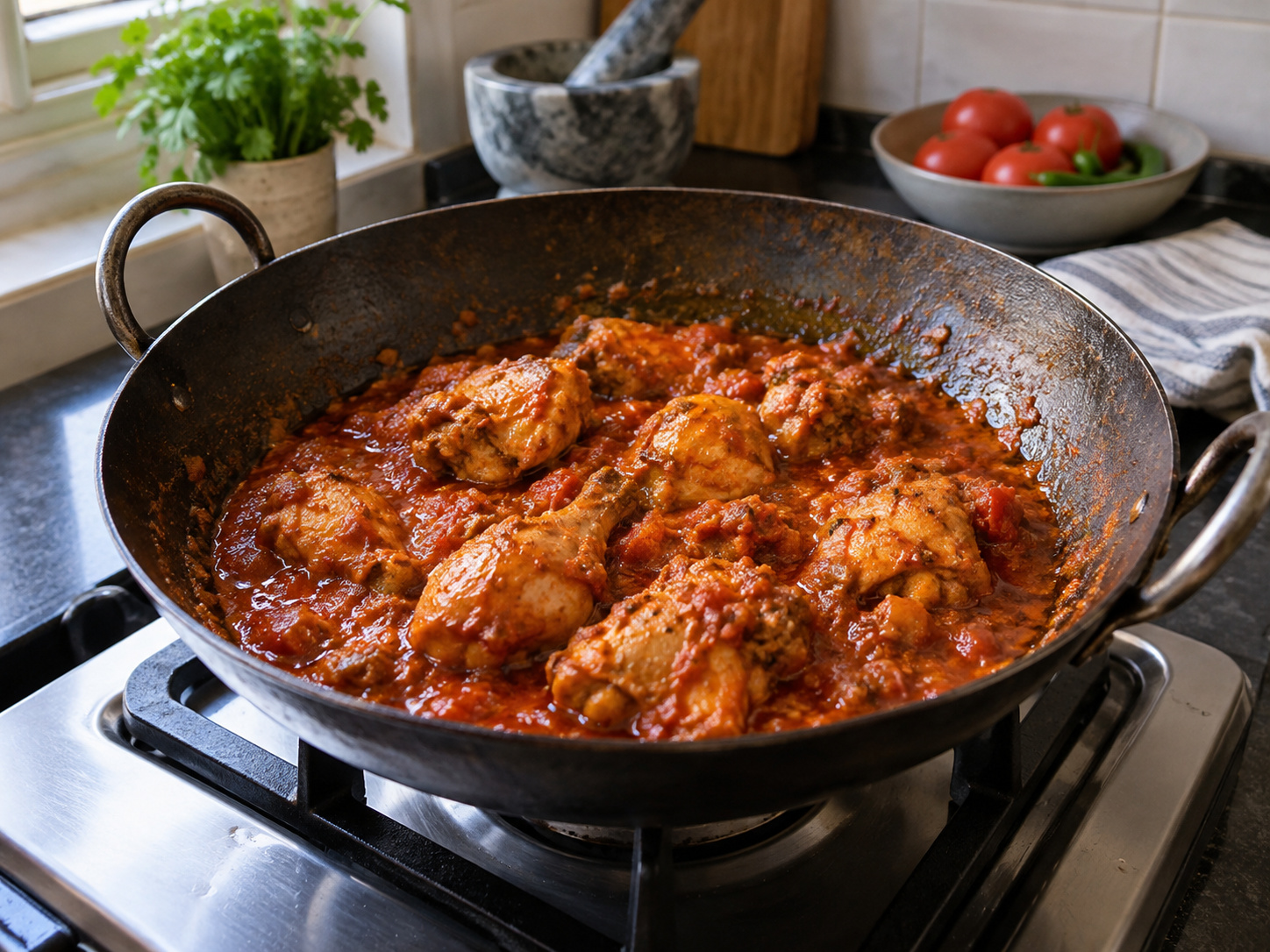 Pakistani Chicken Karahi — Ibalik ang manok