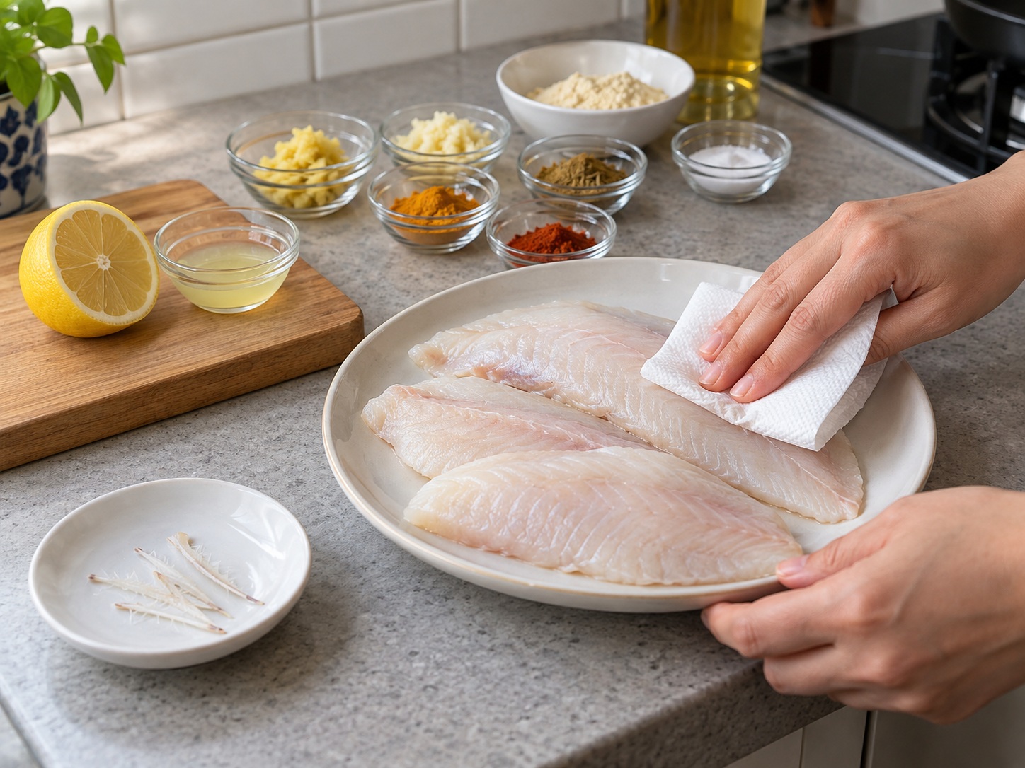 巴基斯坦香料煎魚 — 檢查魚柳