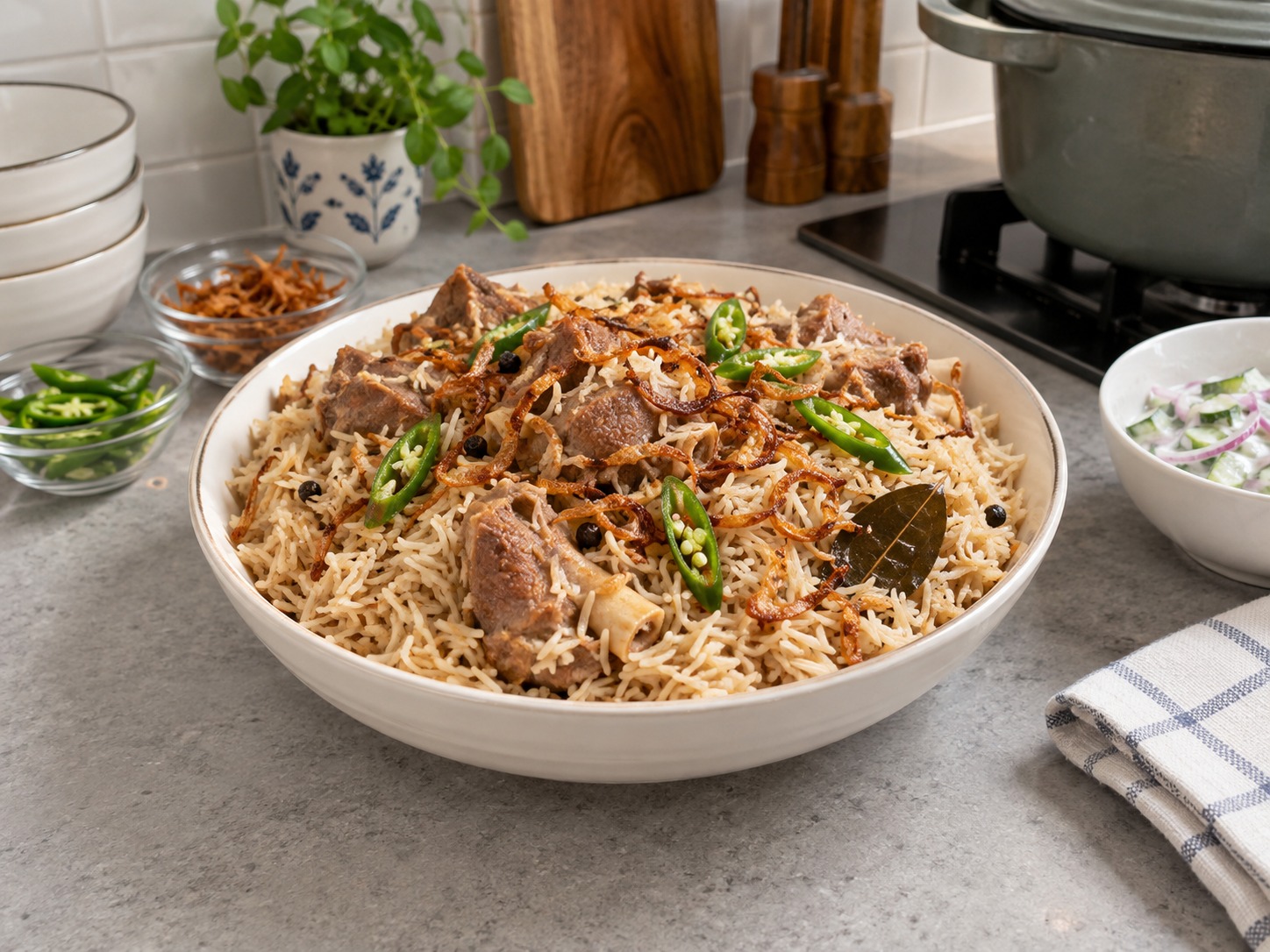 巴基斯坦香料羊肉飯 — 完成圖