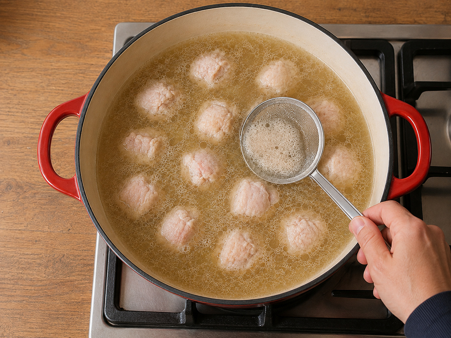 Polish Beetroot Chicken Borscht — Skim foam and simmer for ten minutes
