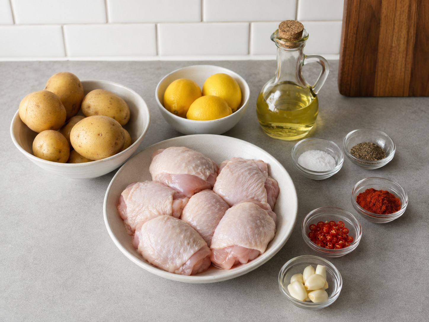 Ayam Piri-Piri dan Kentang Portugis — ingredients overview