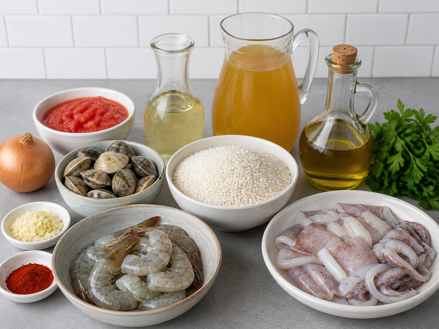 葡式海鮮飯主要材料總覽