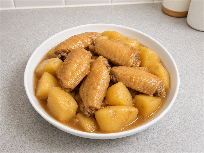 薯仔炆雞翼 Braised Chicken Wings with Potatoes