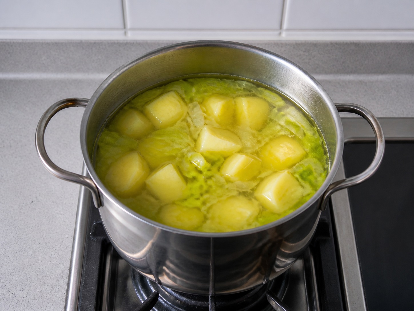 薯仔大蔥濃湯: 加薯仔湯底