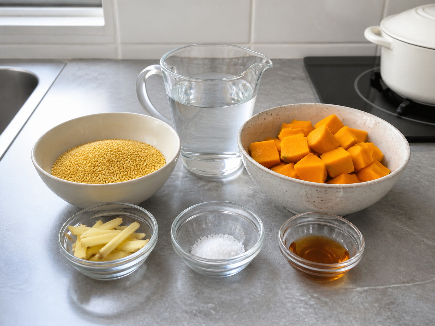 Bubur Jewawut Labu — bahan