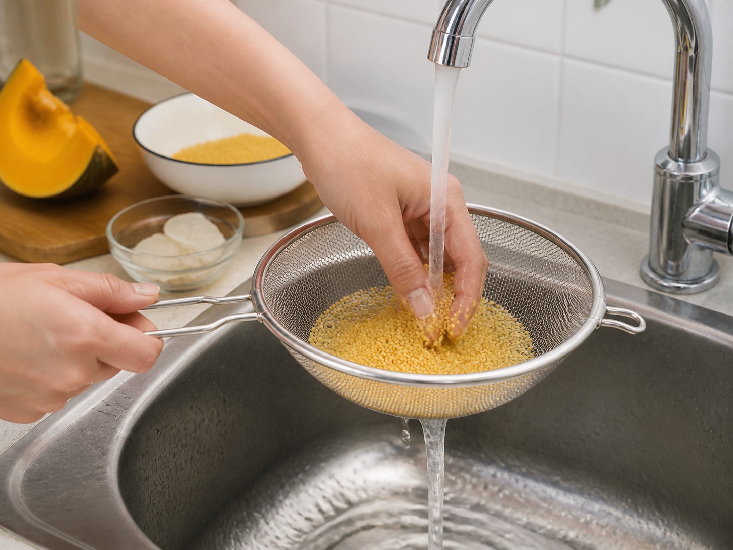 Bubur Jewawut Labu — langkah 2