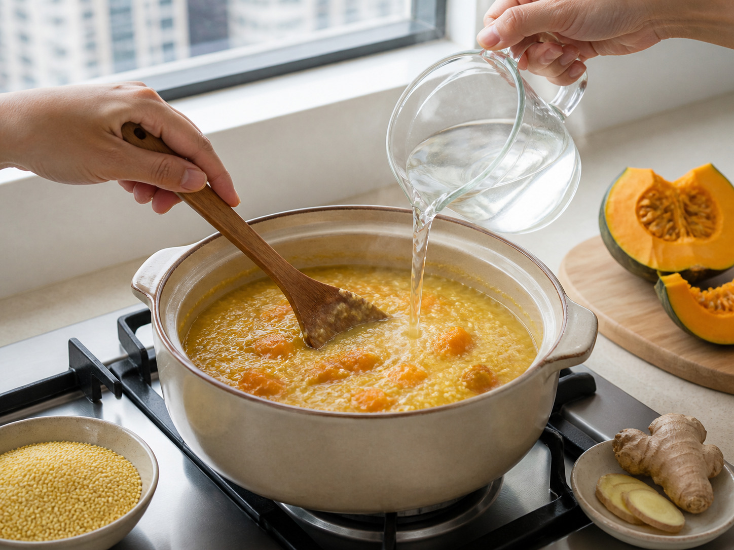 Bubur Jewawut Labu — langkah 10