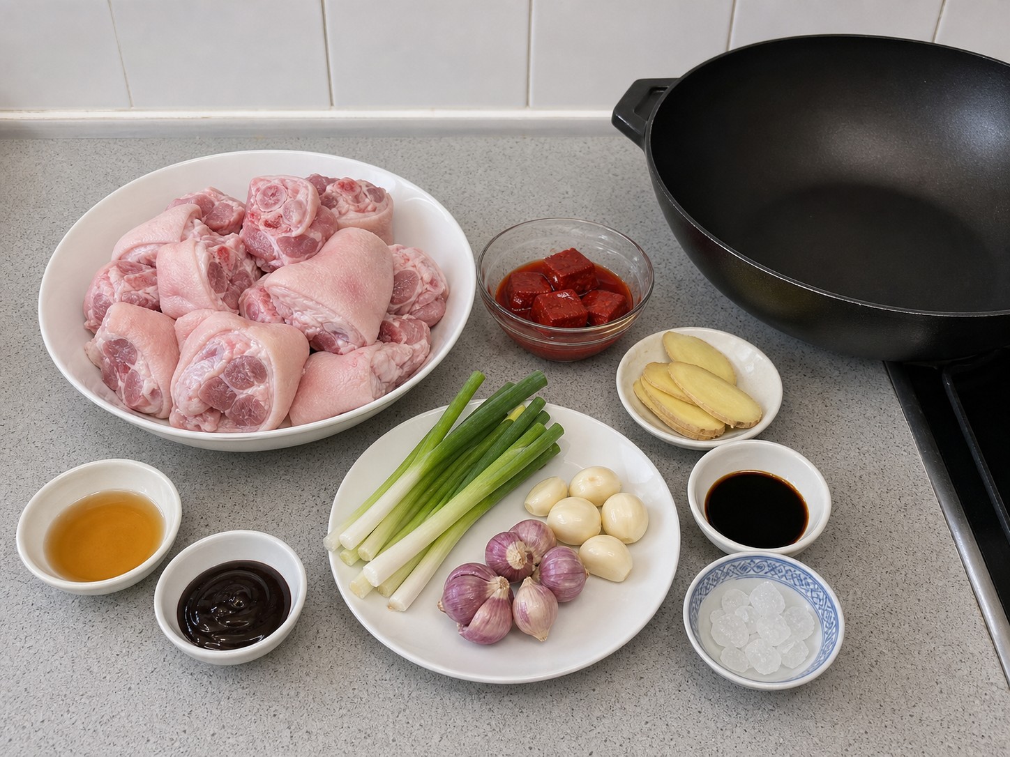 南乳炆豬手:準備材料