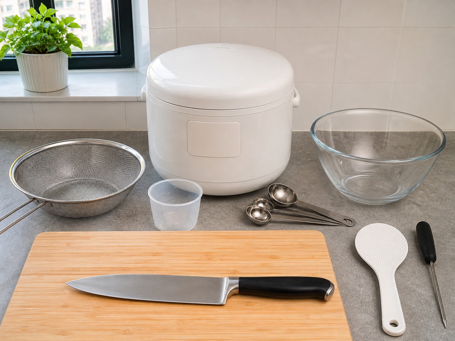 Peralatan untuk nasi ayam rice cooker