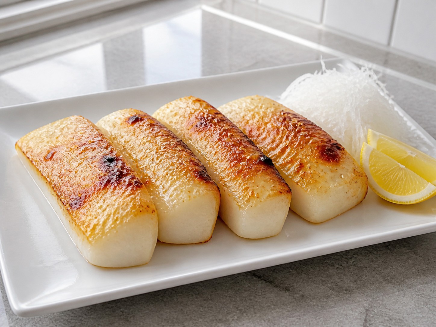 比目魚西京燒完成圖｜Saikyo Miso Grilled Halibut