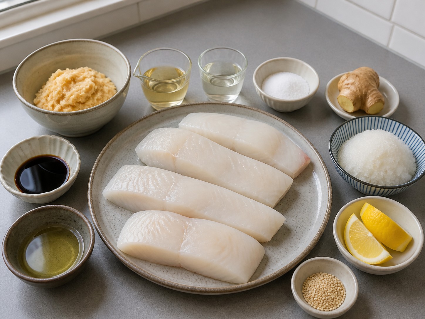 比目魚西京燒主要材料總覽
