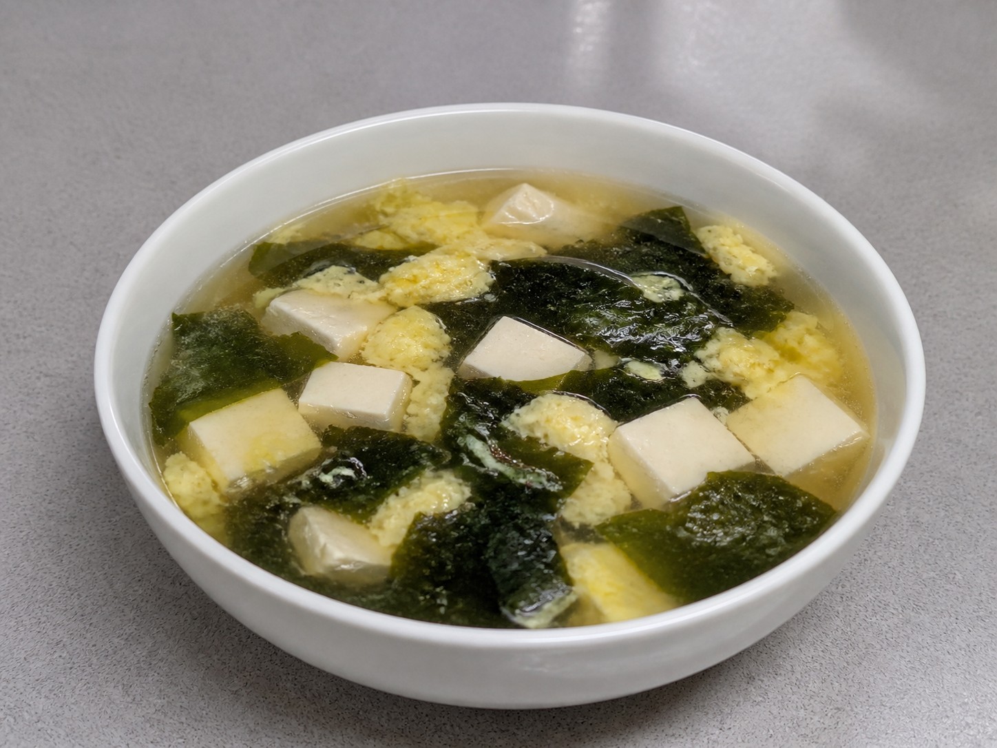 紫菜豆腐蛋花湯 — 完成菜式