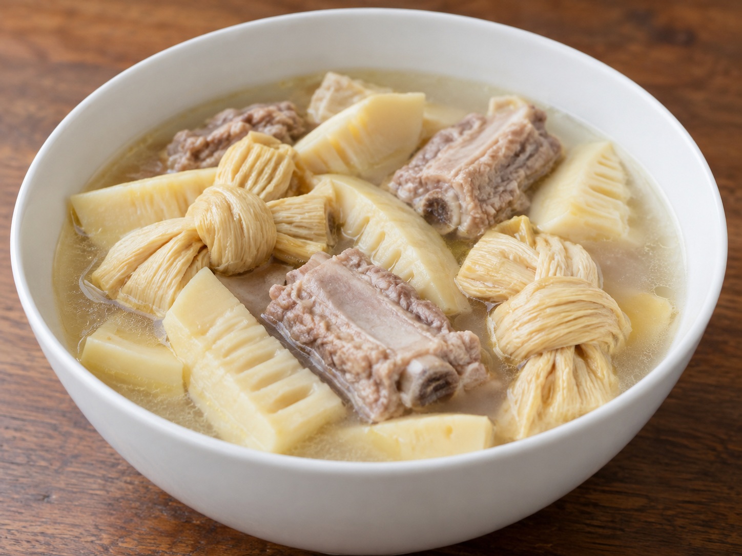 Shanghai Salted Pork and Bamboo Shoot Soup — finished dish