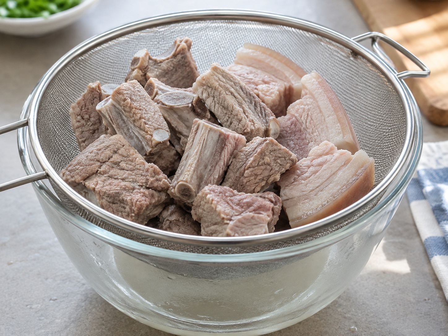 醃篤鮮 — 瀝肉換水