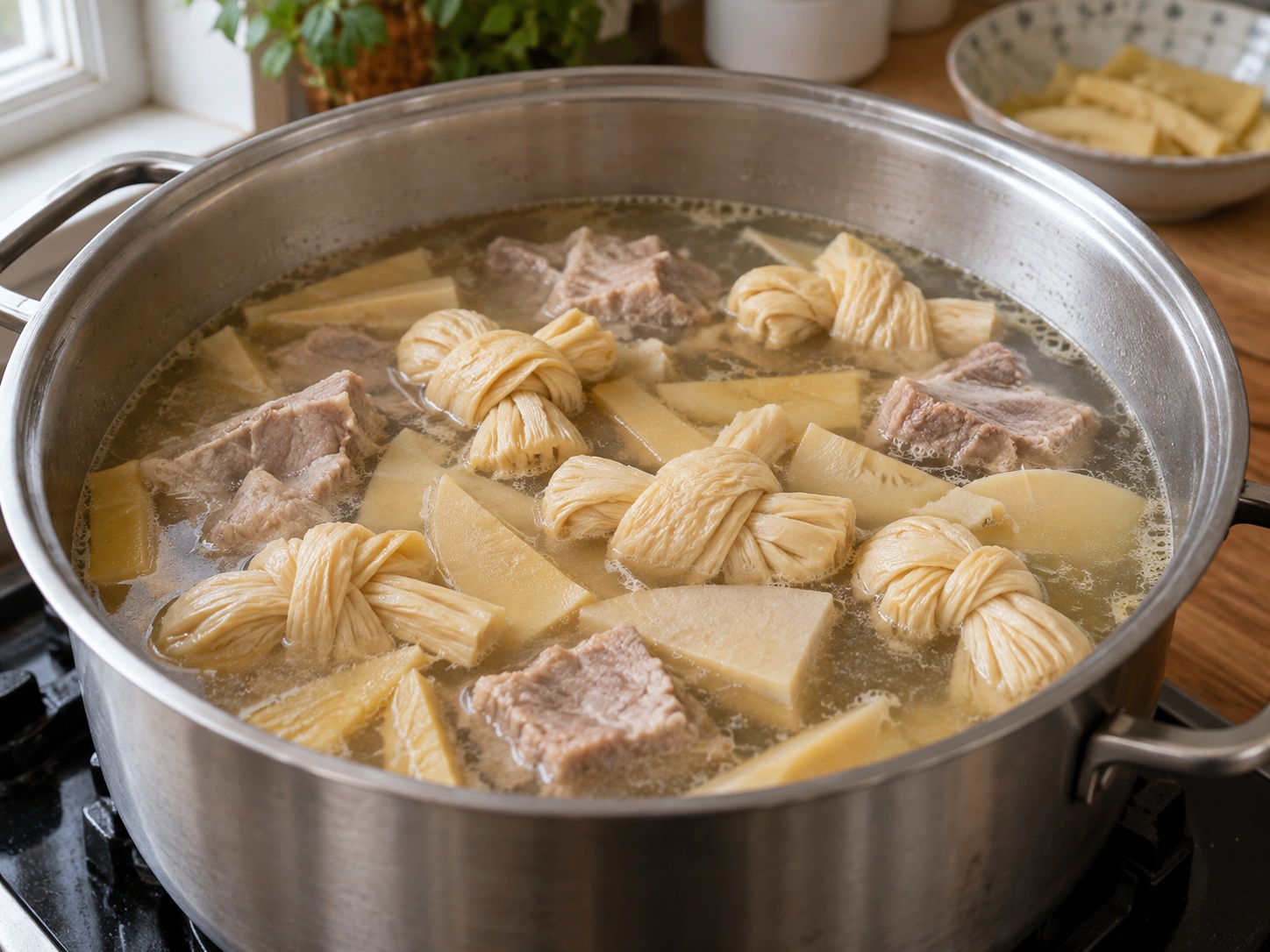 醃篤鮮 — 煮百葉結