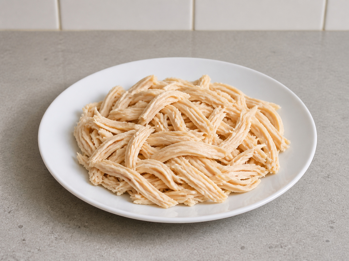 Shanghai Scallion Oil Noodles with Shredded Chicken — Shred the chicken