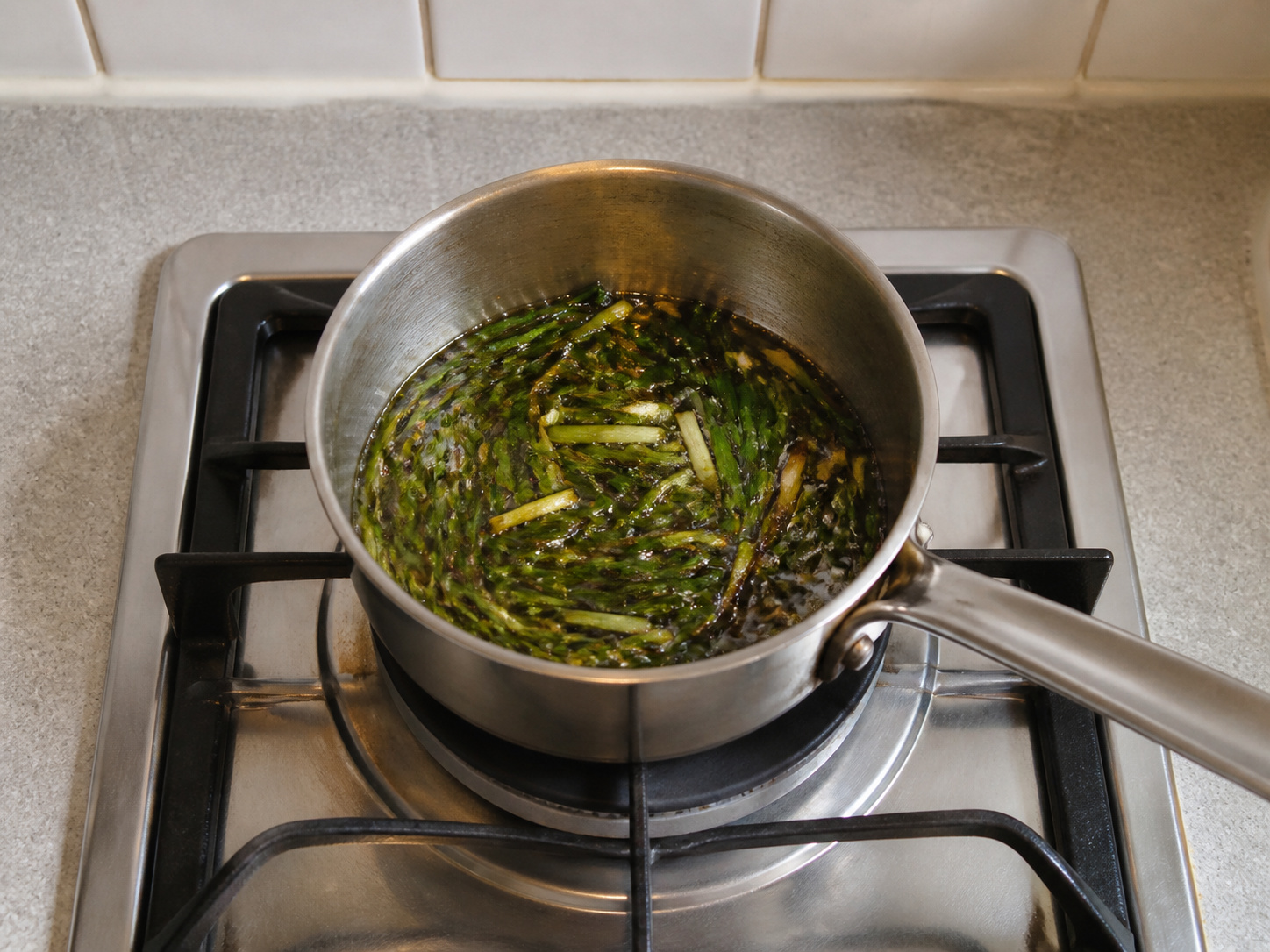 Shanghai Scallion Oil Noodles with Shredded Chicken — Finish the scallion oil