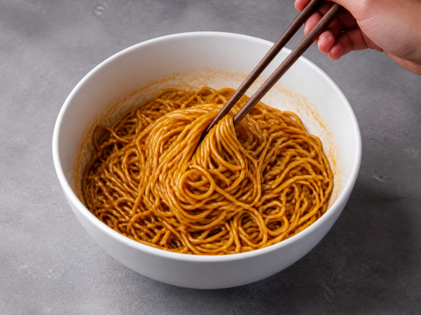Shanghai Scallion Oil Noodles with Shredded Chicken — Toss the noodles