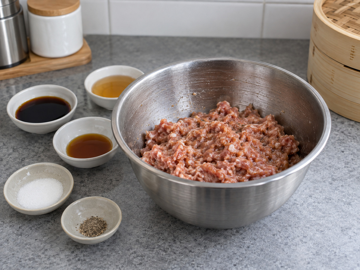 Pangsit Sup Kukus Xiaolongbao Shanghai — Bumbui babi