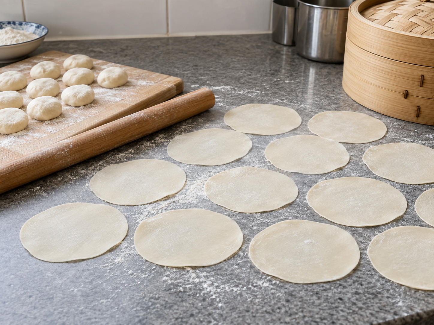 Pangsit Sup Kukus Xiaolongbao Shanghai — Gilas kulit tipis