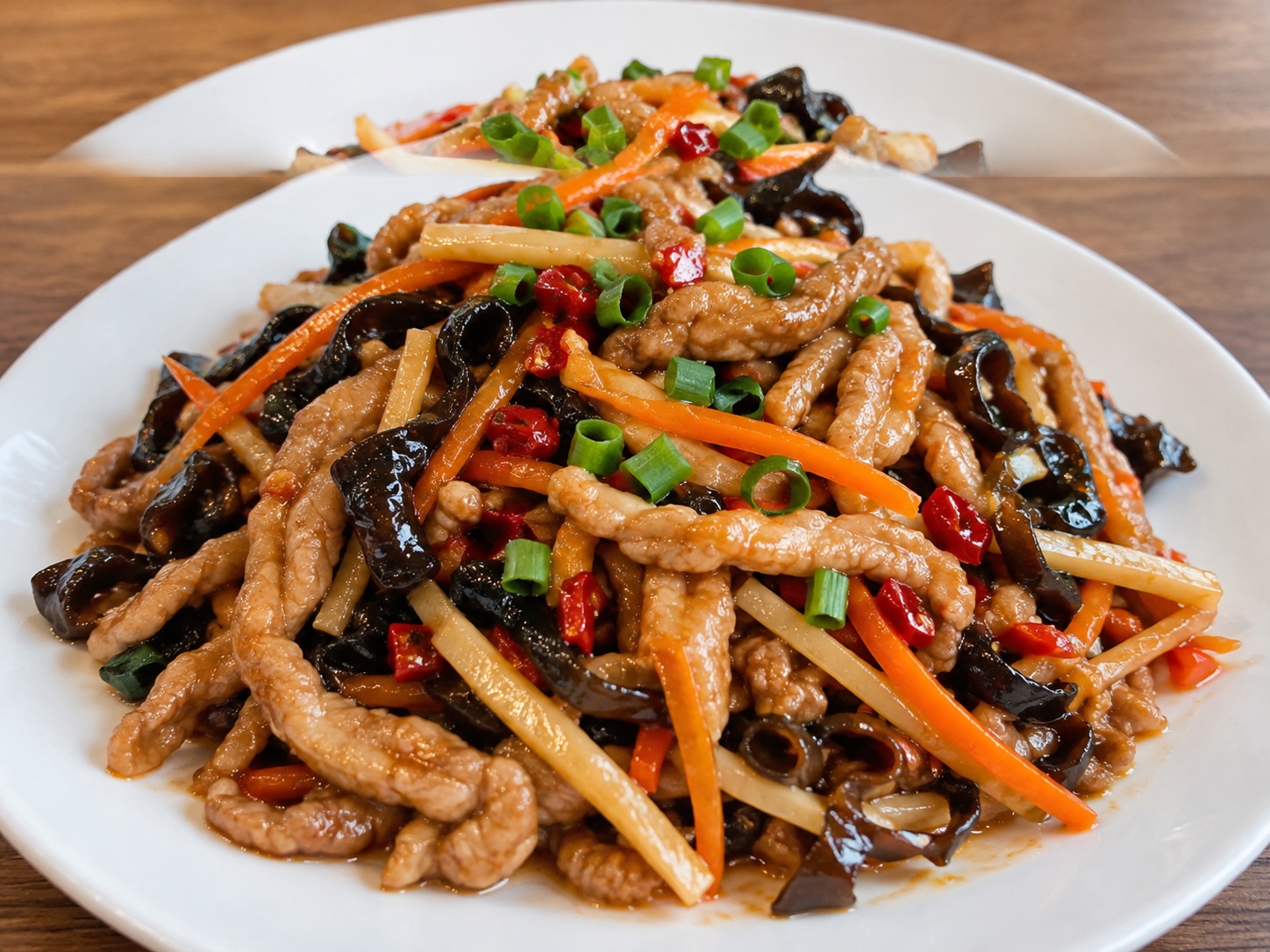 Sichuan Fish-Fragrant Shredded Pork — finished dish
