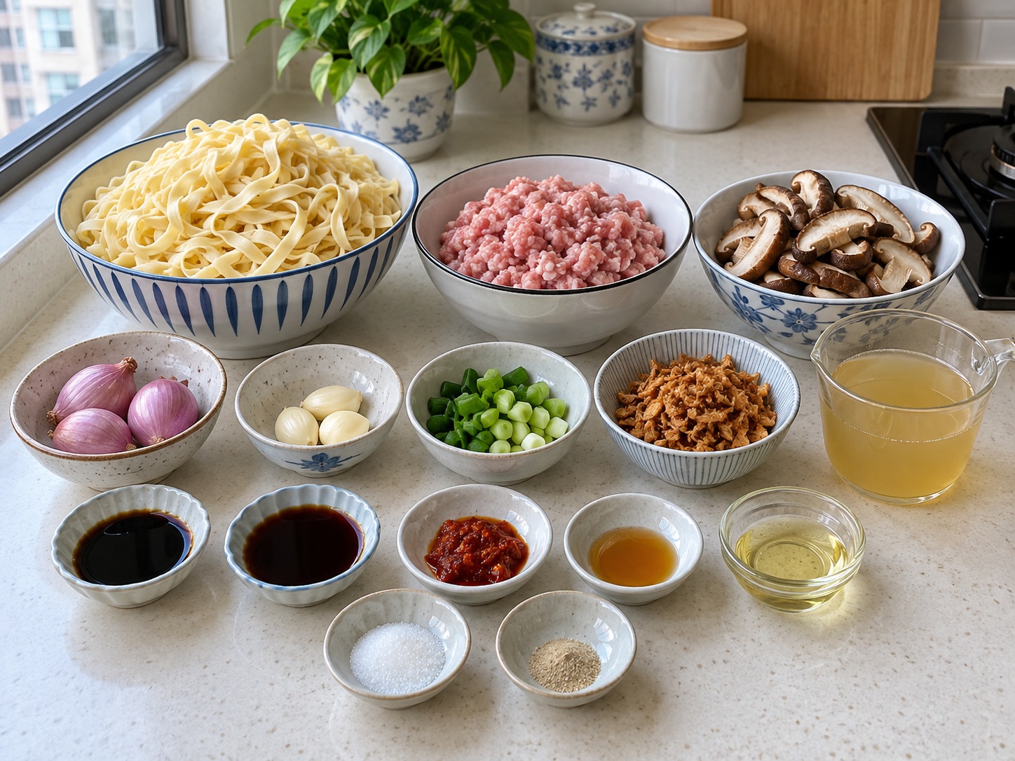 新加坡肉脞麵 Bak Chor Mee — 材料