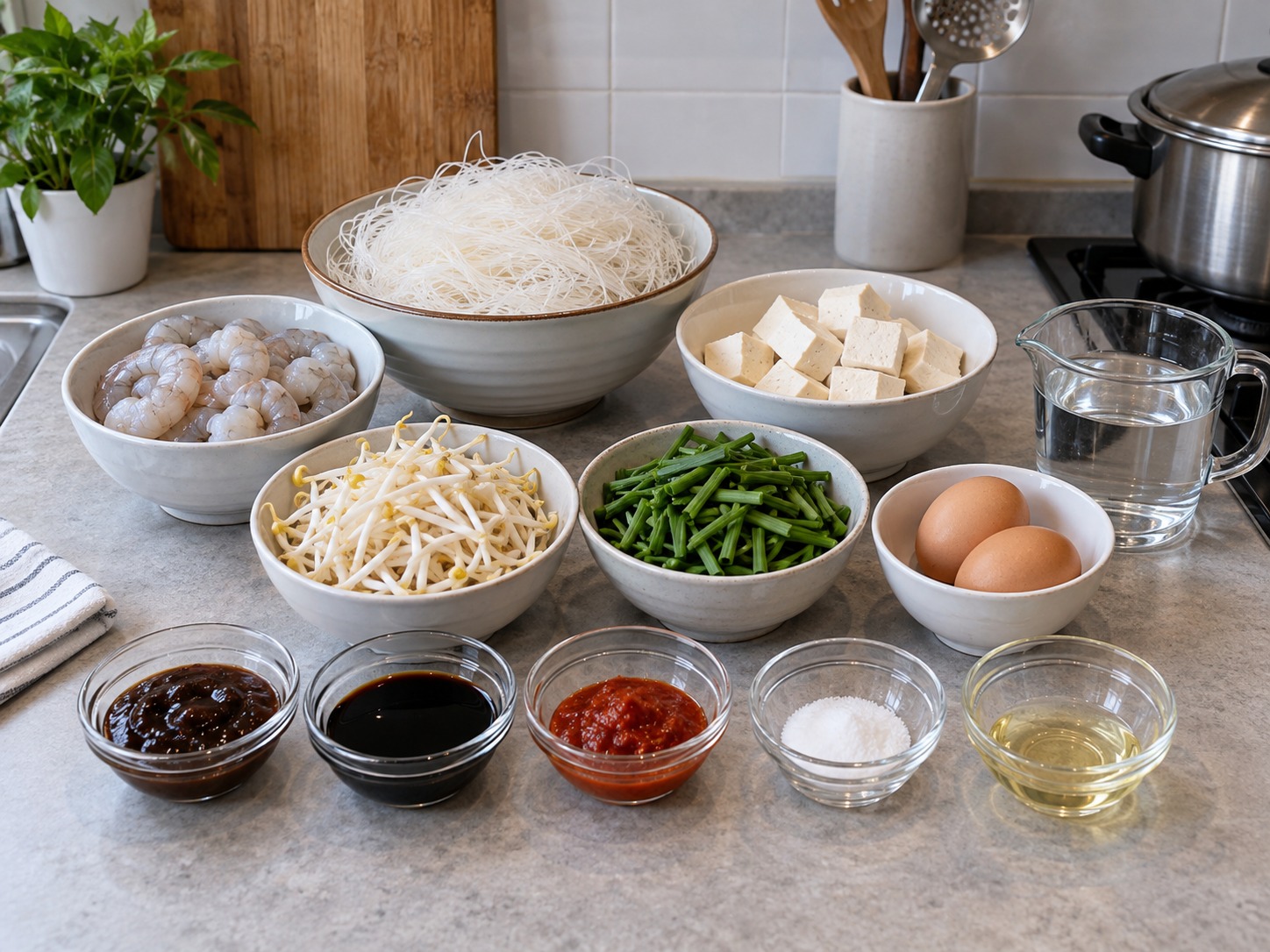 Mee Siam Singapura — bahan