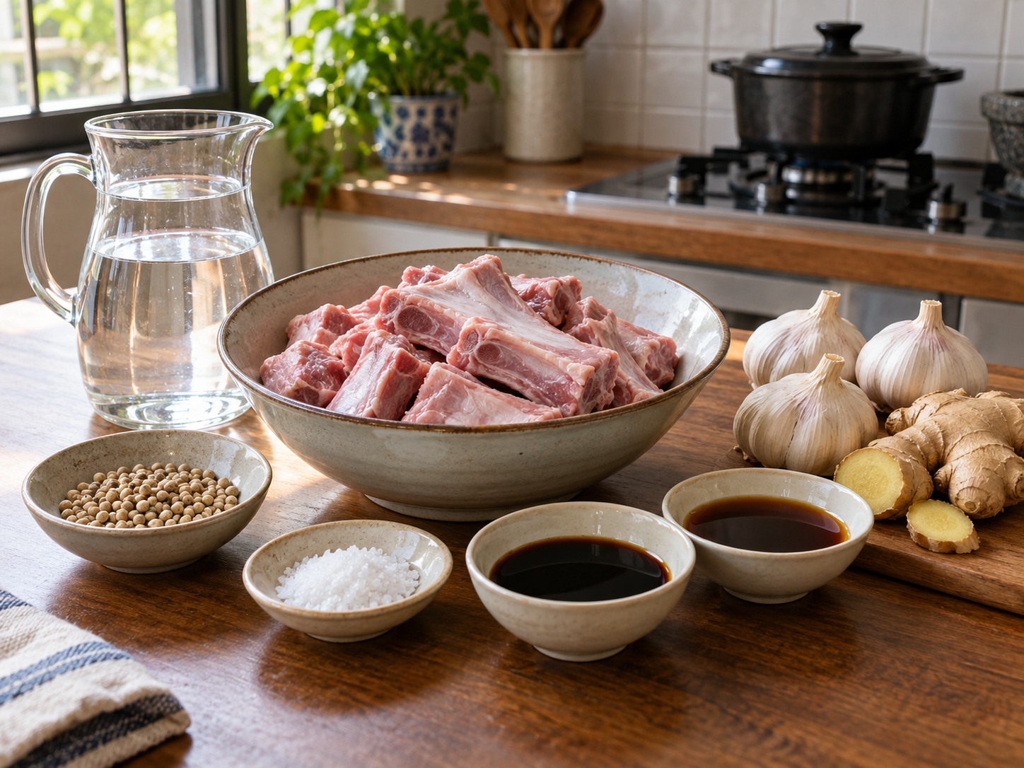 Bak Kut Teh Lada Singapura — bahan