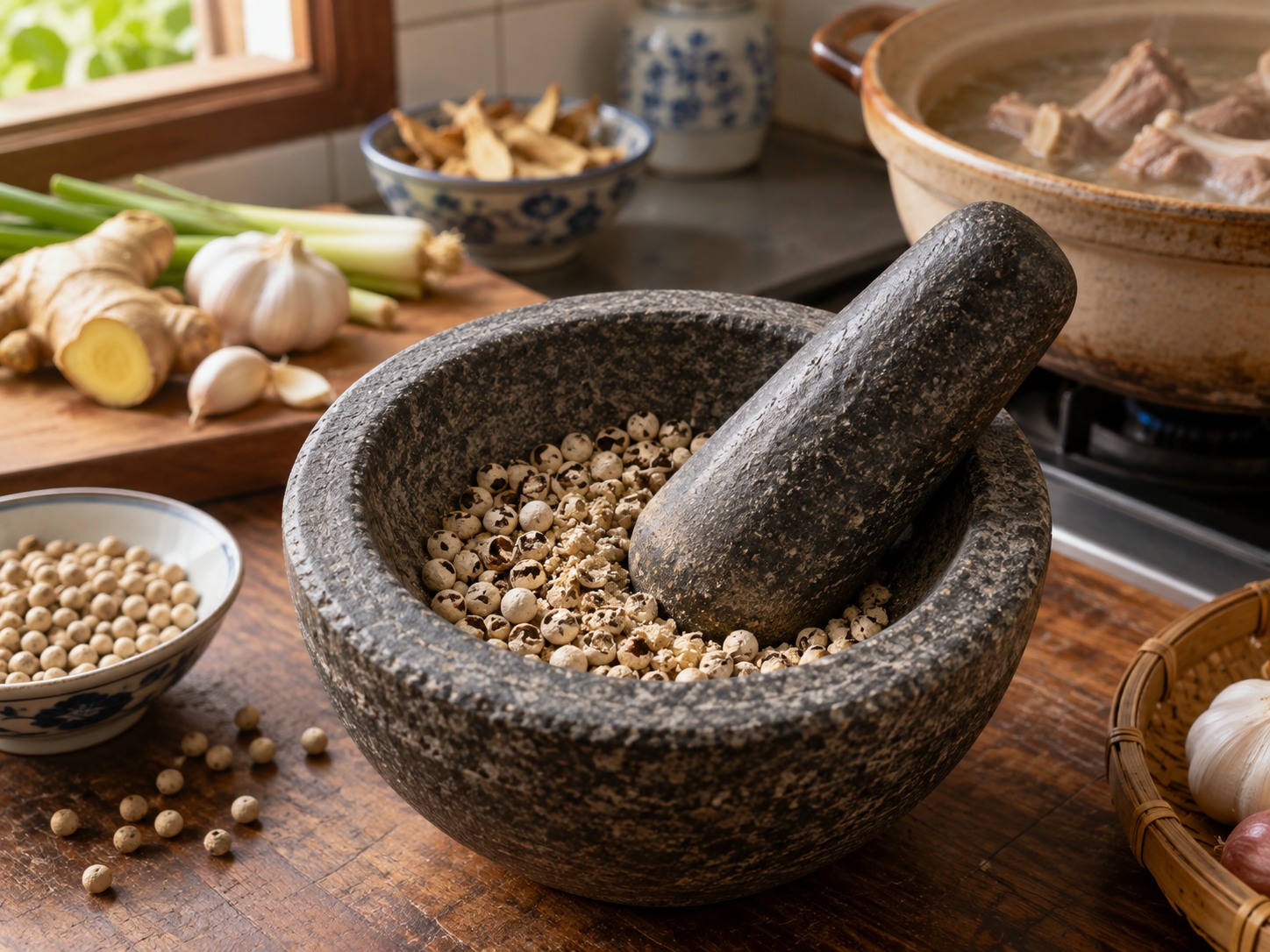 Bak Kut Teh Lada Singapura — Pecahkan lada