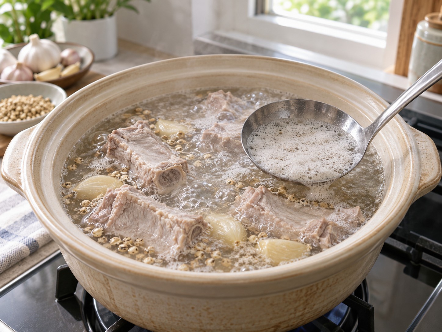 Bak Kut Teh Lada Singapura — Masukkan iga