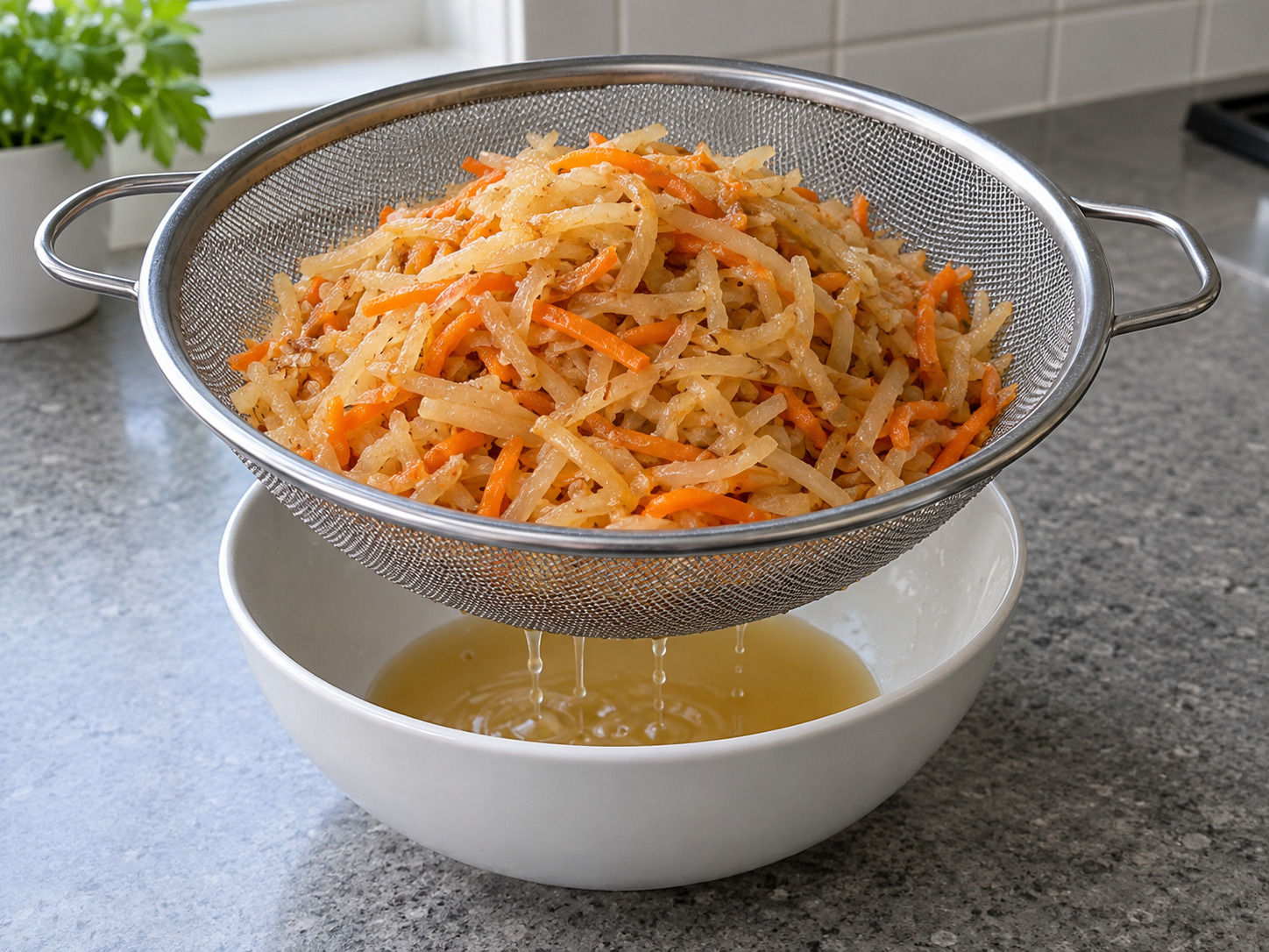 Popiah Basah Singapura — Tiriskan isian