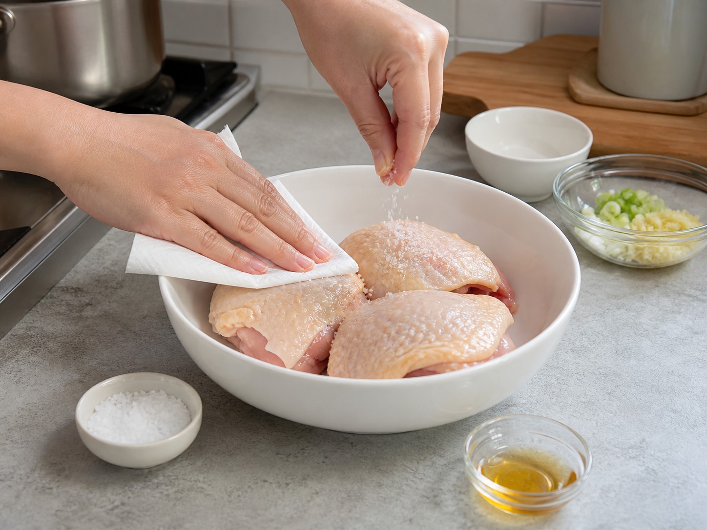 Singapore Rice Cooker Hainanese Chicken Rice — step 2