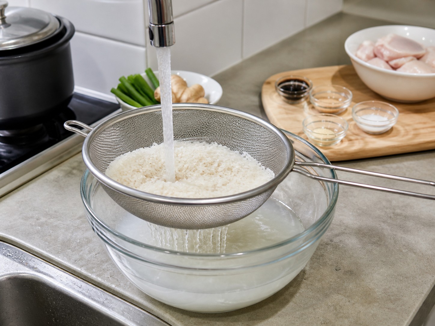Singapore Rice Cooker Hainanese Chicken Rice — step 3