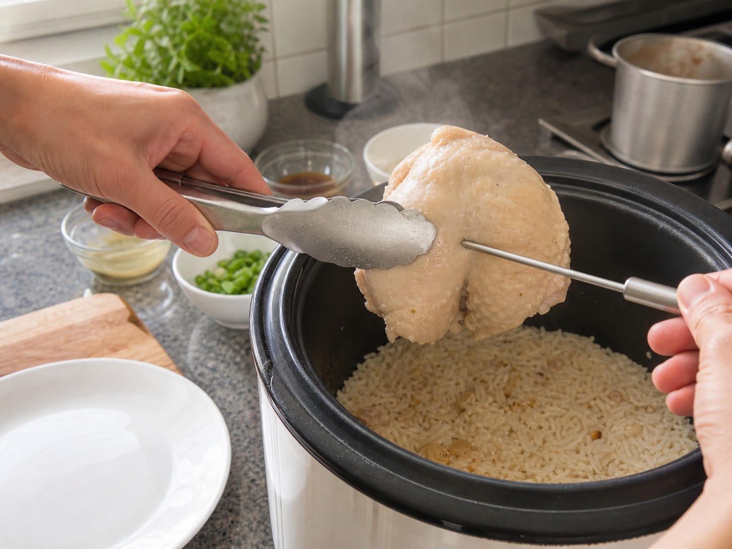 Singapore Rice Cooker Hainanese Chicken Rice — step 10