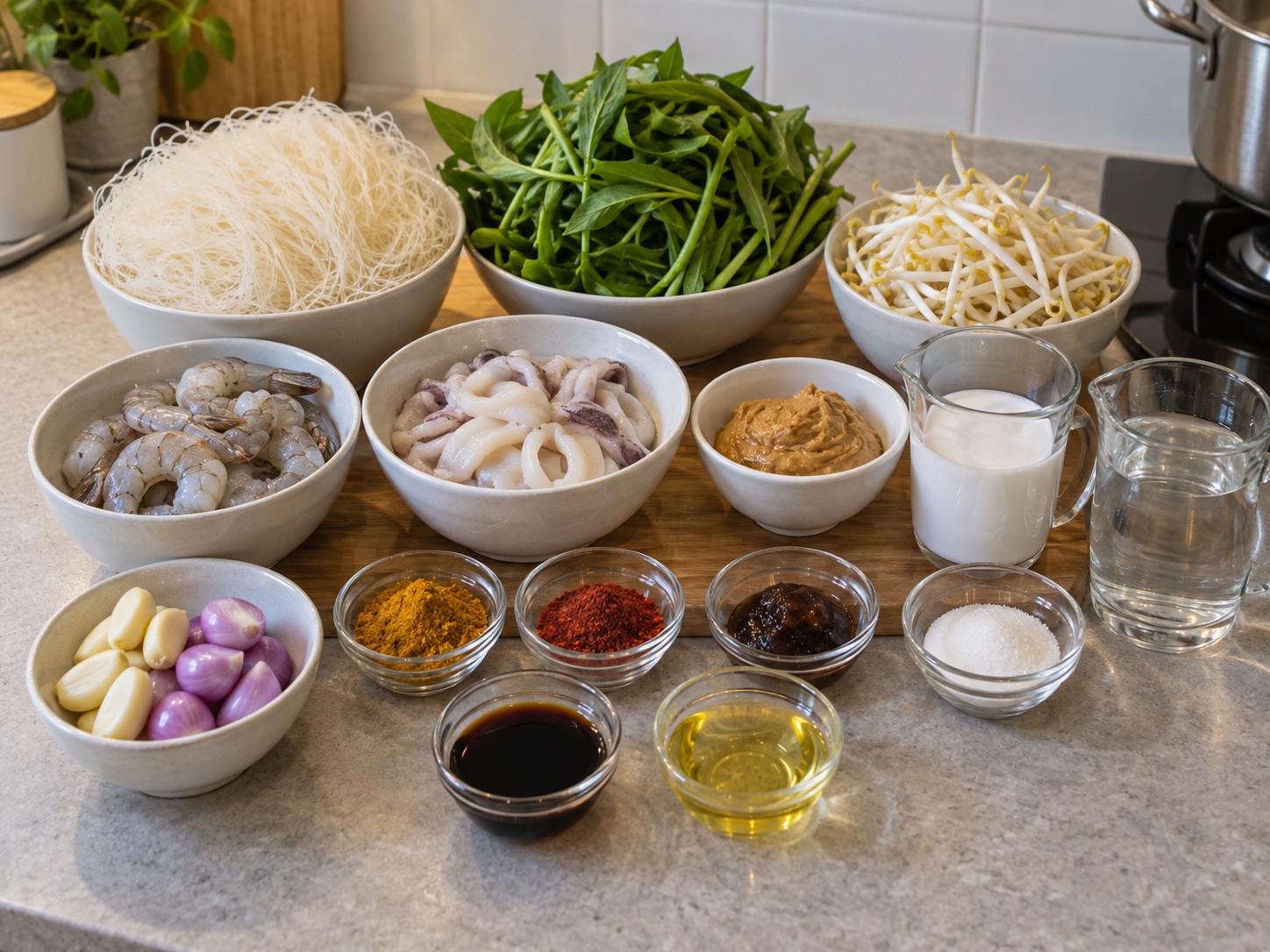Singapore Satay Bee Hoon — ingredients