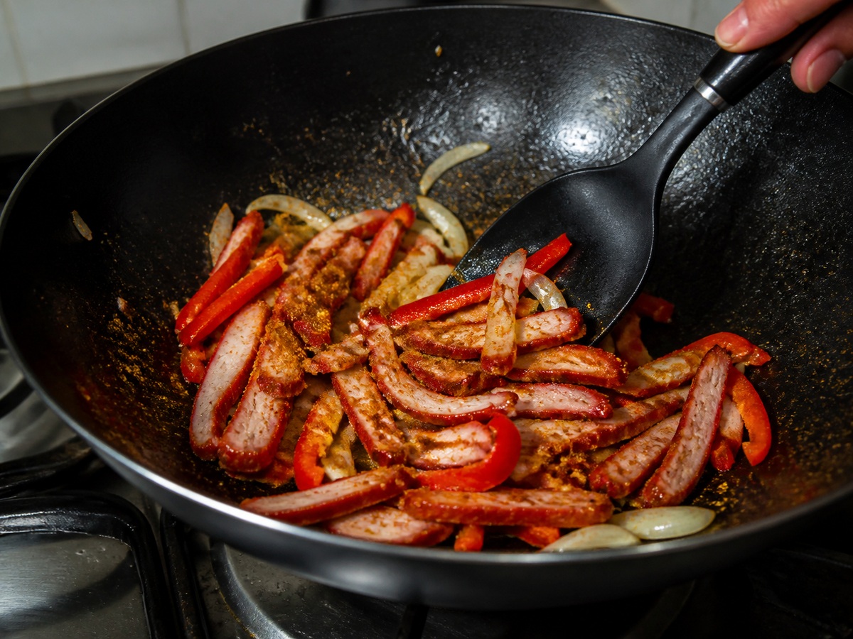 Singapore-style Ginisang Bihon: Idagdag ang char siu at curry