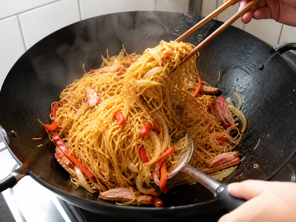 Singapore-style Ginisang Bihon: Igisa hanggang tuyo