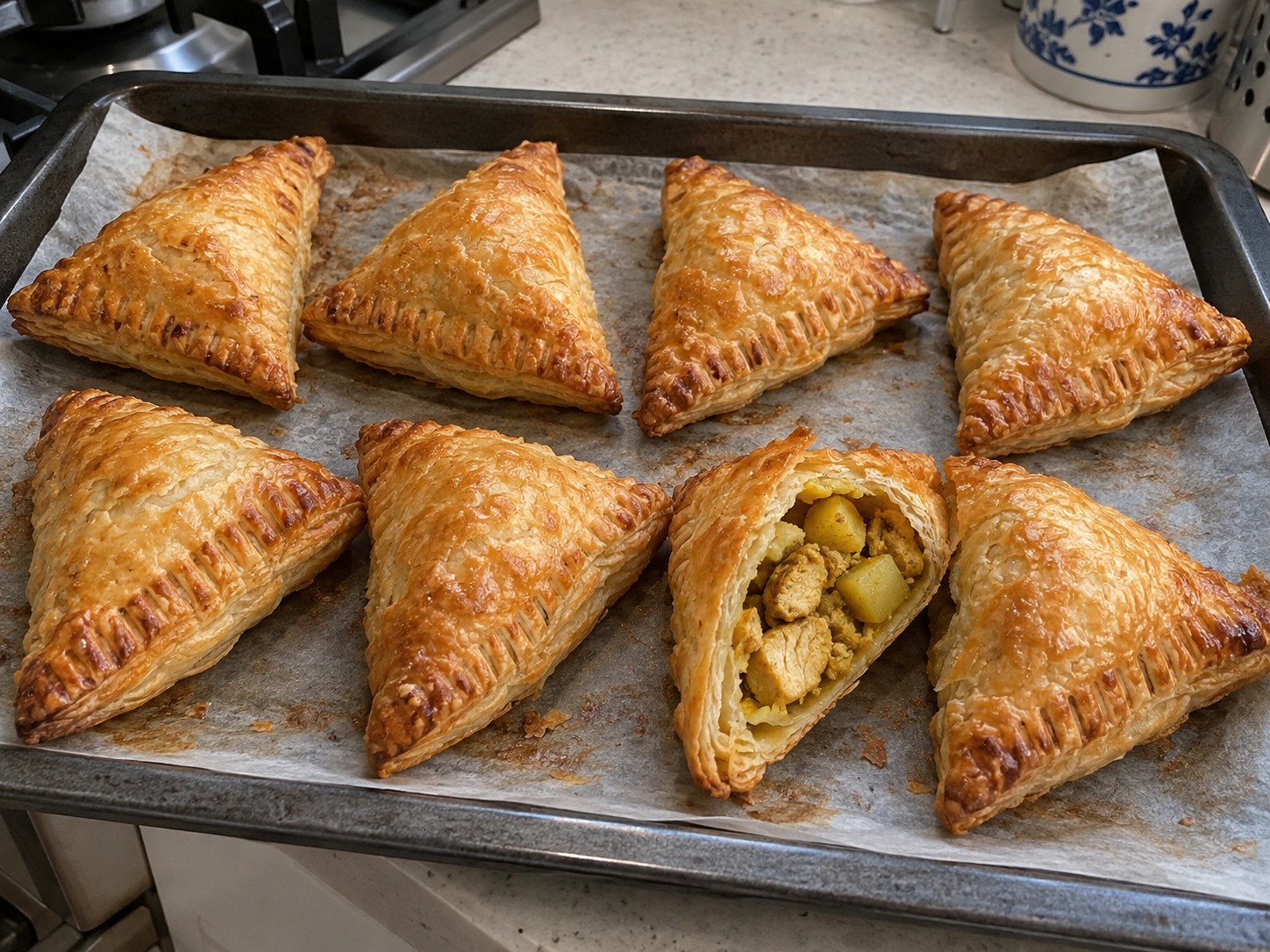 Singapore Chicken Curry Puffs — Suriin at ihain