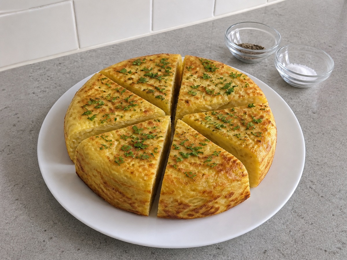 Spanish Potato and Onion Tortilla — Rest and serve