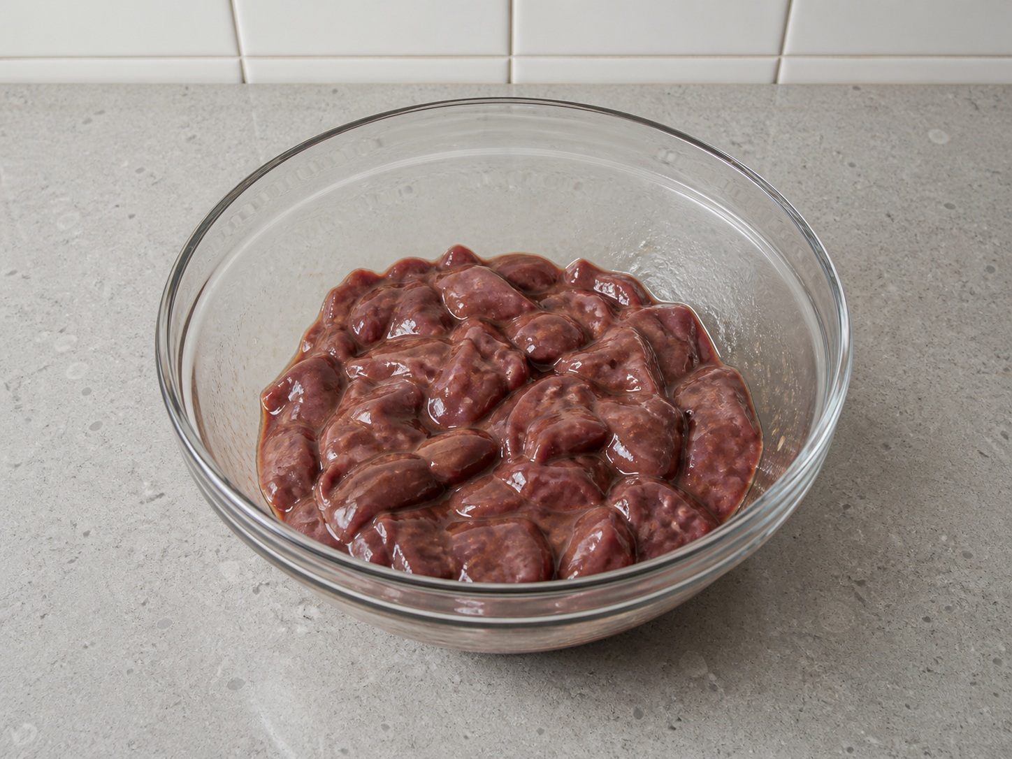 Spinach and Pork Liver Soup — Marinate for 15 minutes