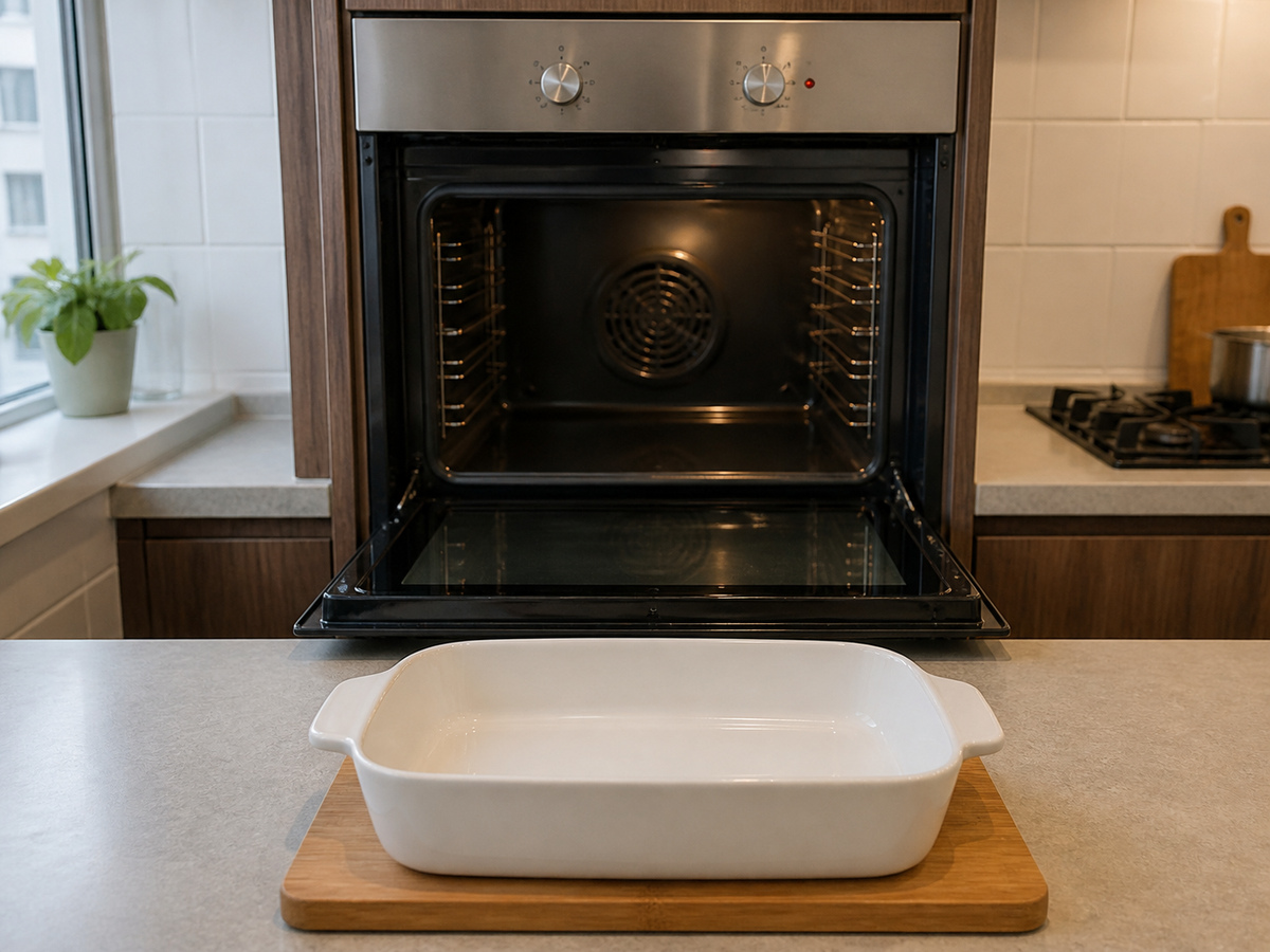 Pasta Kerang Isi Bayam dan Ricotta: Panaskan oven
