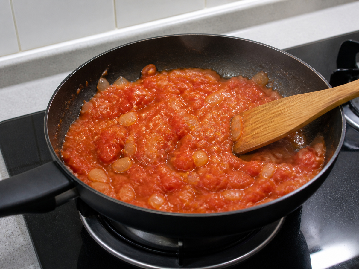 Pasta Kerang Isi Bayam dan Ricotta: Tumis