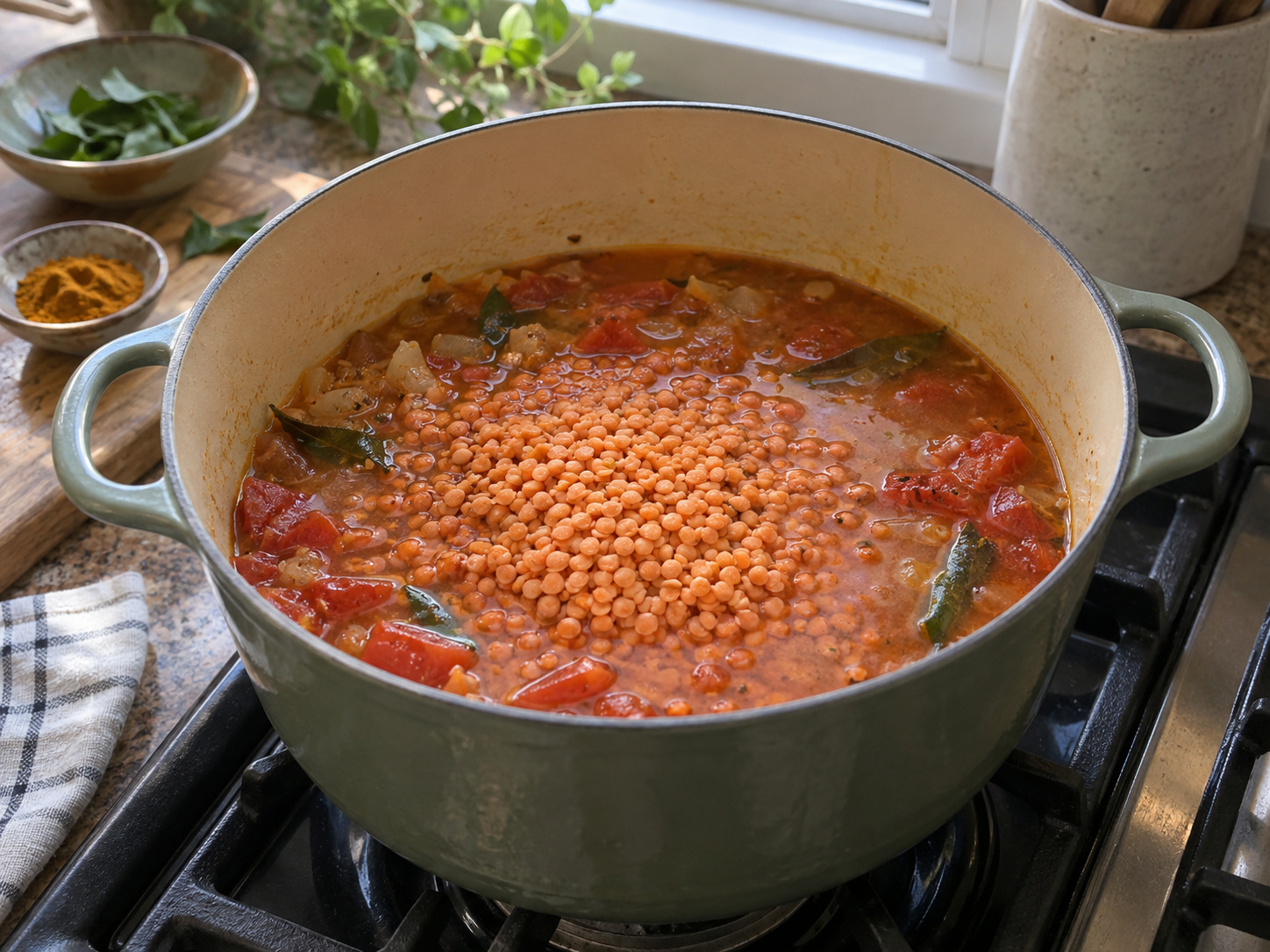 Sri Lankan Coconut Dhal Curry — Ilagay ang lentils