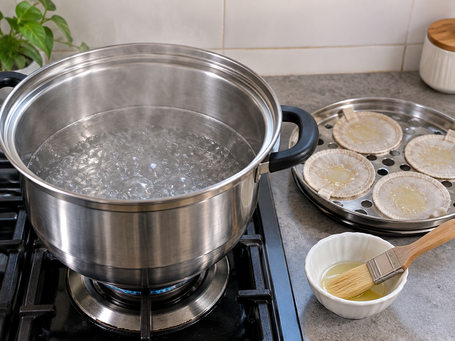 Sri Lankan String Hoppers na Pugad ng Noodles — Ihanda ang pasingawan