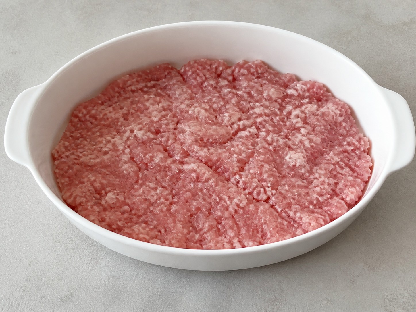 Telur Kukus Lembut dengan Daging Babi Cincang โ Ratakan daging