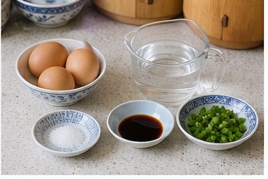 蒸水蛋主要材料總覽