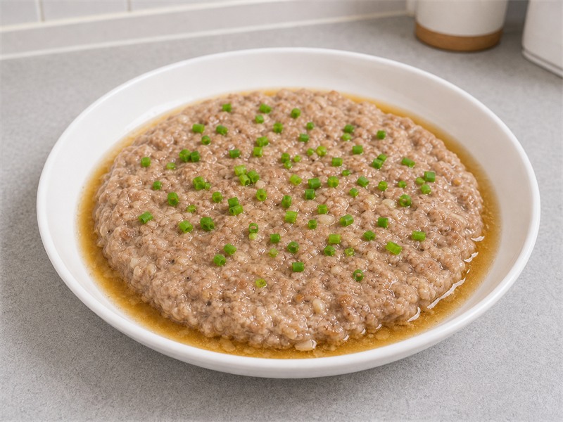 蒸肉餅 Steamed Minced Pork Patty