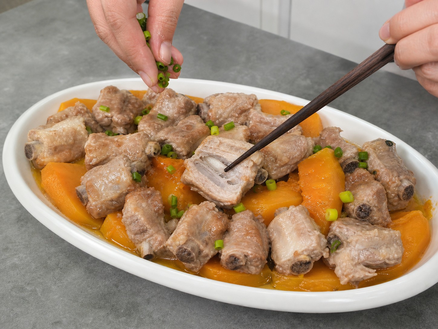 Steamed Pork Ribs with Pumpkin — step 12