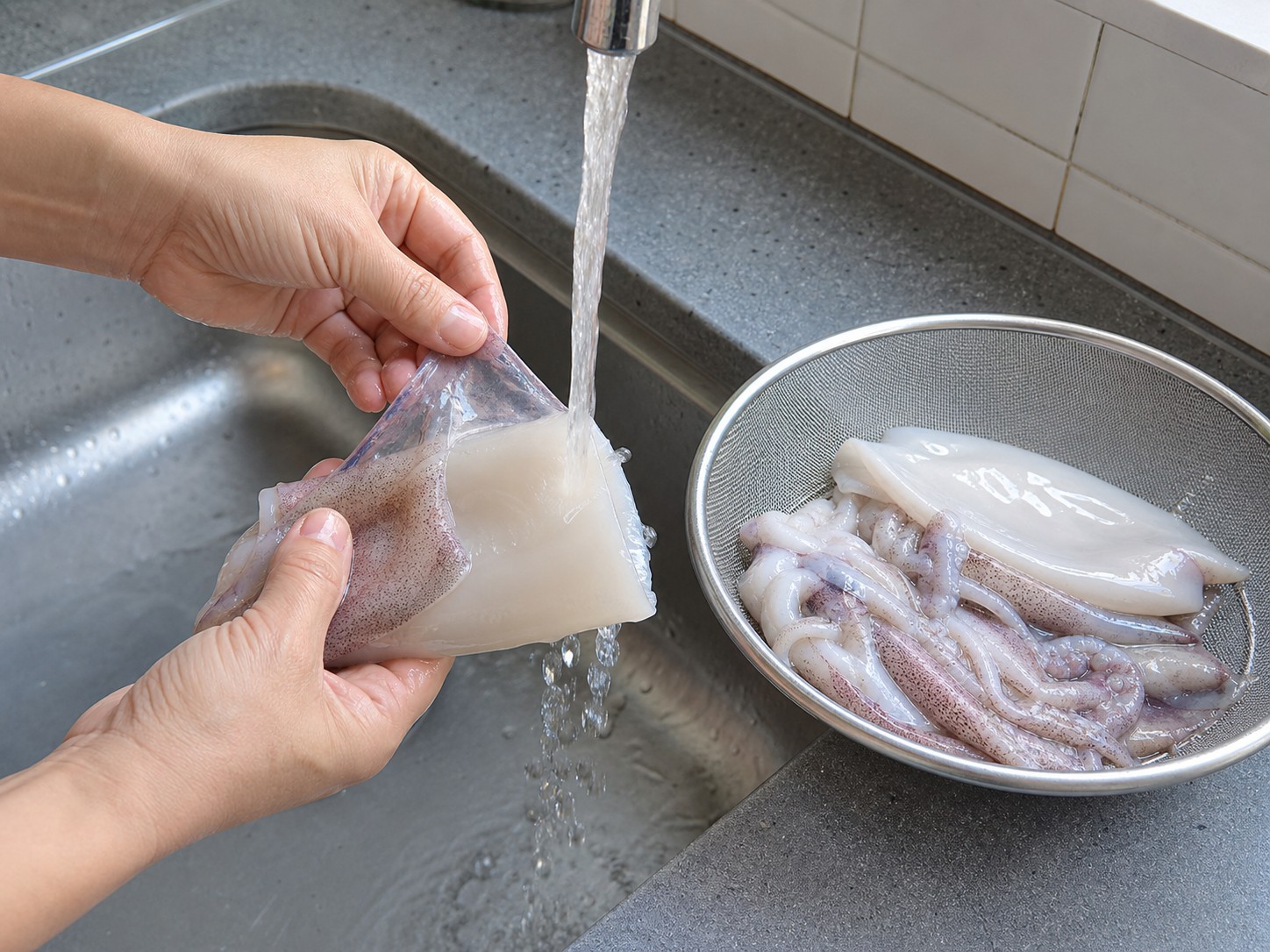 Steamed Squid with Garlic and Black Bean Sauce — step 3